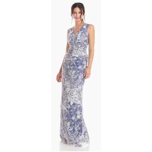 J. S. Collection MADDISON V-NECK COLUMN GOWN NWOT Size 8